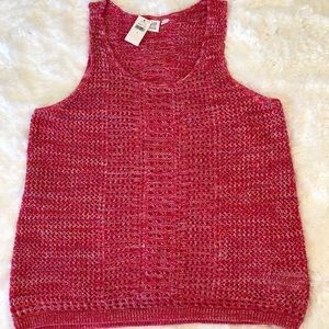 GAP crochet tank top, bikini cover up, L